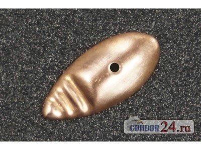 Чешуйки CR151 Щит с рисками, 11,5 х 5,5 мм., медь, 500 шт.